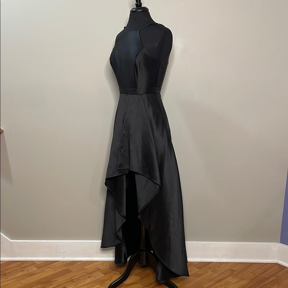 Lulus Black High-Low Tiered Halter Dress Size Small - Picture 6 of 16